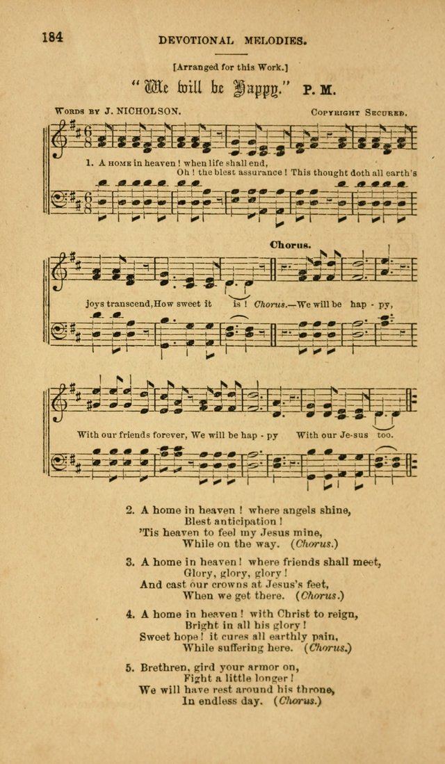 Devotional Melodies: or, a collection of original and selected tunes and hymns, designed for congregational and social worship. (2nd ed.) page 191