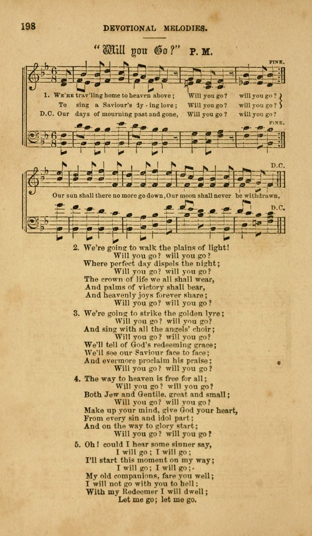 Devotional Melodies: or, a collection of original and selected tunes and hymns, designed for congregational and social worship. (2nd ed.) page 205