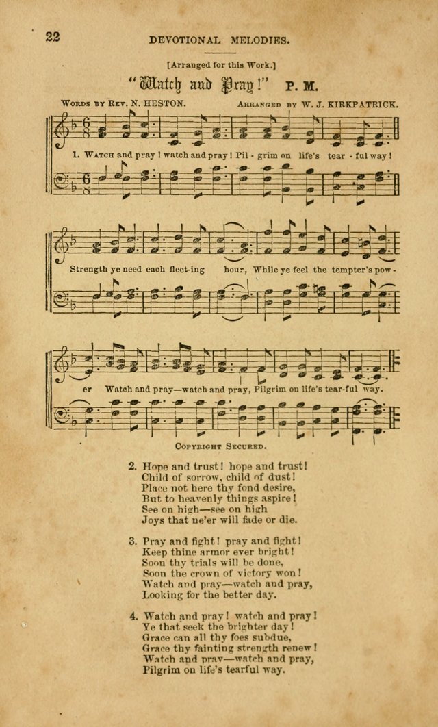 Devotional Melodies: or, a collection of original and selected tunes and hymns, designed for congregational and social worship. (2nd ed.) page 29