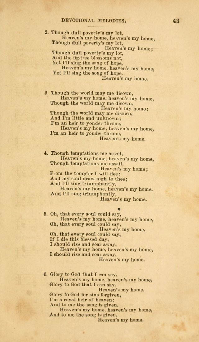 Devotional Melodies: or, a collection of original and selected tunes and hymns, designed for congregational and social worship. (2nd ed.) page 50