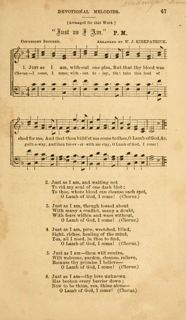 Devotional Melodies: or, a collection of original and selected tunes and hymns, designed for congregational and social worship. (2nd ed.) page 54