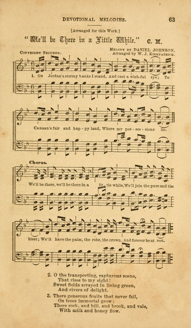 Devotional Melodies: or, a collection of original and selected tunes and hymns, designed for congregational and social worship. (2nd ed.) page 70