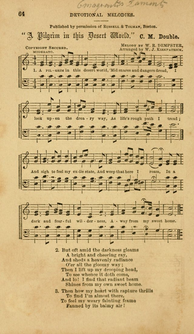 Devotional Melodies: or, a collection of original and selected tunes and hymns, designed for congregational and social worship. (2nd ed.) page 71