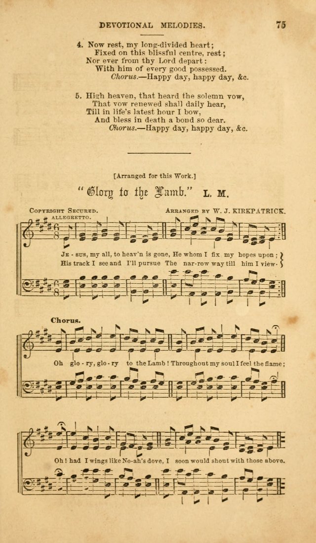 Devotional Melodies: or, a collection of original and selected tunes and hymns, designed for congregational and social worship. (2nd ed.) page 82