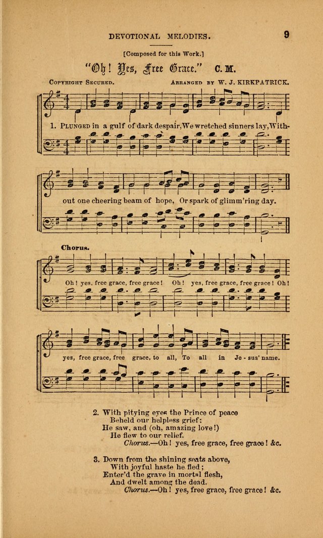 Devotional Melodies; or, a collection of original and selected tunes and hymns, designed for congregational and social worship. (3rd ed.) page 10