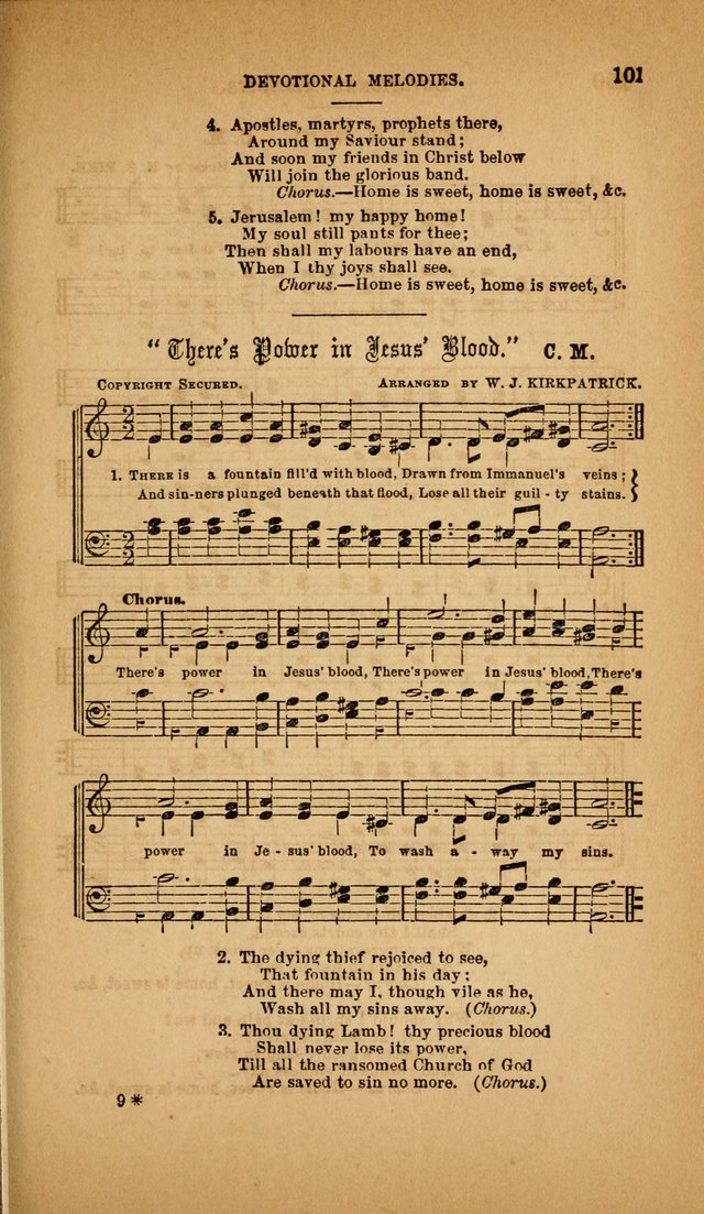 Devotional Melodies; or, a collection of original and selected tunes and hymns, designed for congregational and social worship. (3rd ed.) page 102