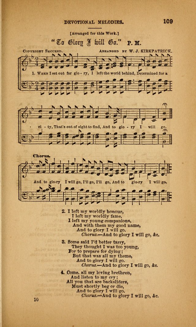 Devotional Melodies; or, a collection of original and selected tunes and hymns, designed for congregational and social worship. (3rd ed.) page 110