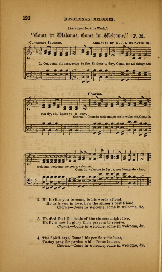 Devotional Melodies; or, a collection of original and selected tunes and hymns, designed for congregational and social worship. (3rd ed.) page 127