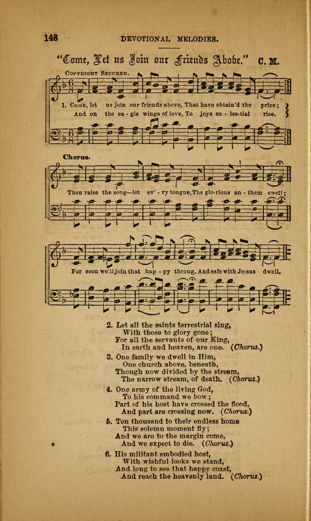 Devotional Melodies; or, a collection of original and selected tunes and hymns, designed for congregational and social worship. (3rd ed.) page 149