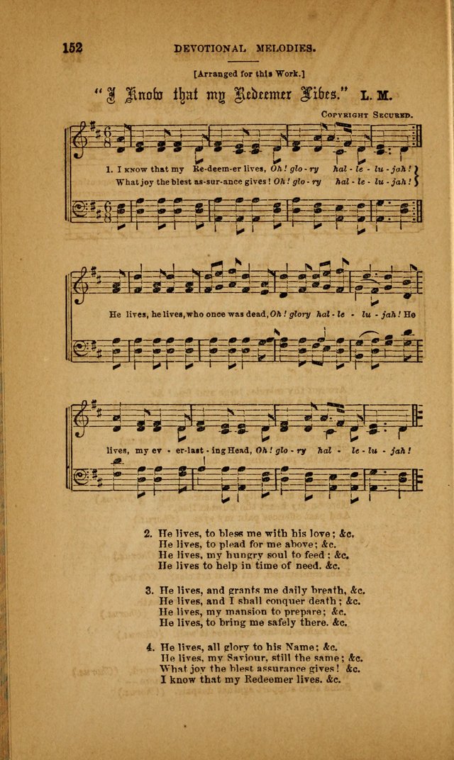 Devotional Melodies; or, a collection of original and selected tunes and hymns, designed for congregational and social worship. (3rd ed.) page 153