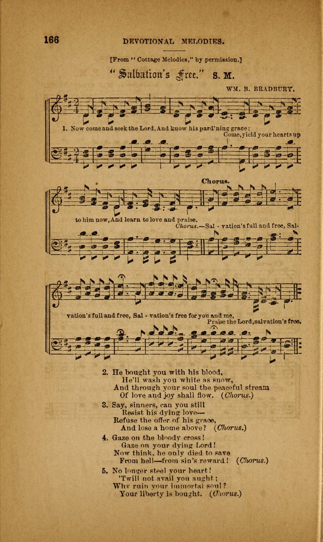 Devotional Melodies; or, a collection of original and selected tunes and hymns, designed for congregational and social worship. (3rd ed.) page 167