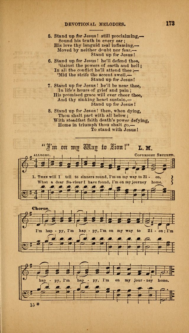 Devotional Melodies; or, a collection of original and selected tunes and hymns, designed for congregational and social worship. (3rd ed.) page 174