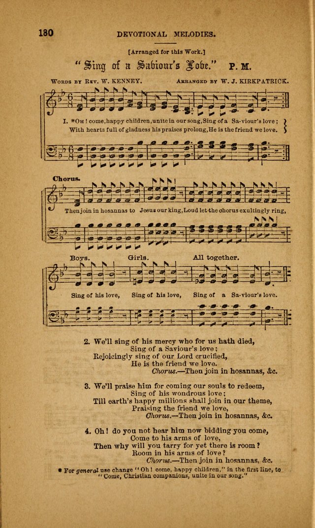 Devotional Melodies; or, a collection of original and selected tunes and hymns, designed for congregational and social worship. (3rd ed.) page 181