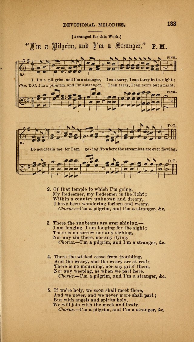 Devotional Melodies; or, a collection of original and selected tunes and hymns, designed for congregational and social worship. (3rd ed.) page 184