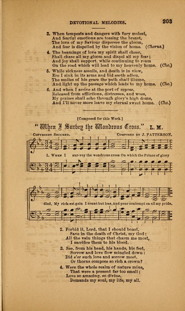 Devotional Melodies; or, a collection of original and selected tunes and hymns, designed for congregational and social worship. (3rd ed.) page 204