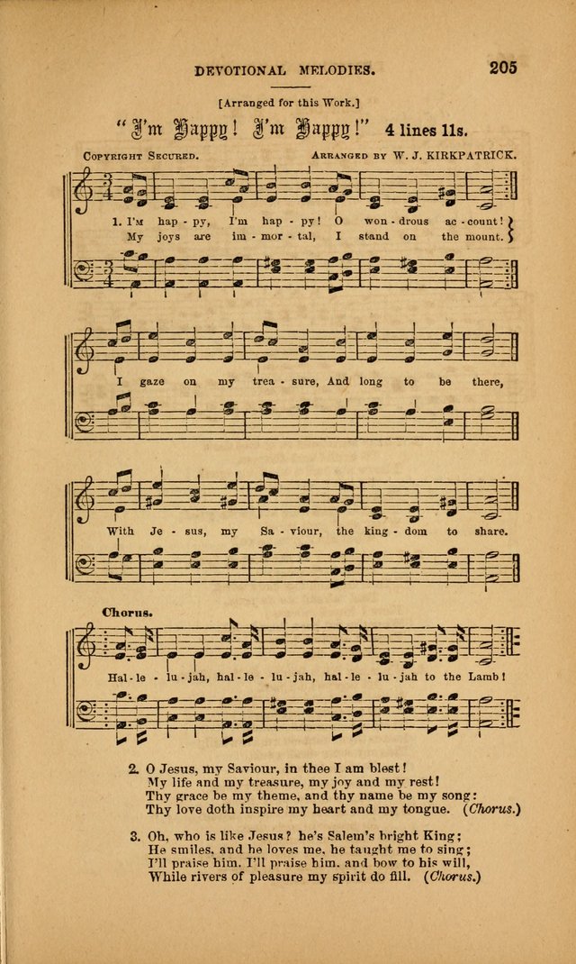 Devotional Melodies; or, a collection of original and selected tunes and hymns, designed for congregational and social worship. (3rd ed.) page 206