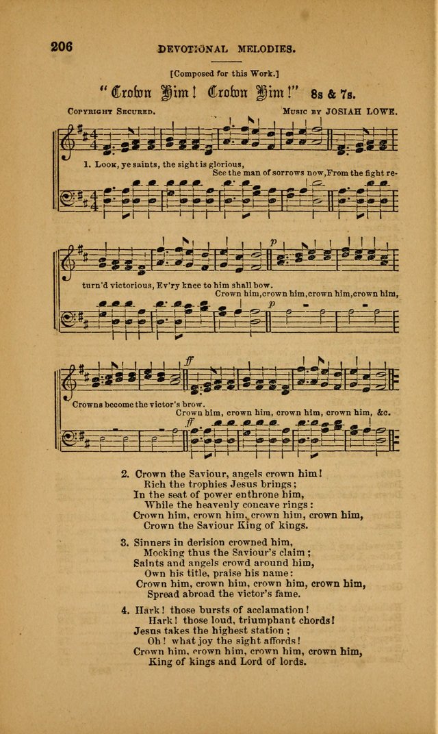 Devotional Melodies; or, a collection of original and selected tunes and hymns, designed for congregational and social worship. (3rd ed.) page 207