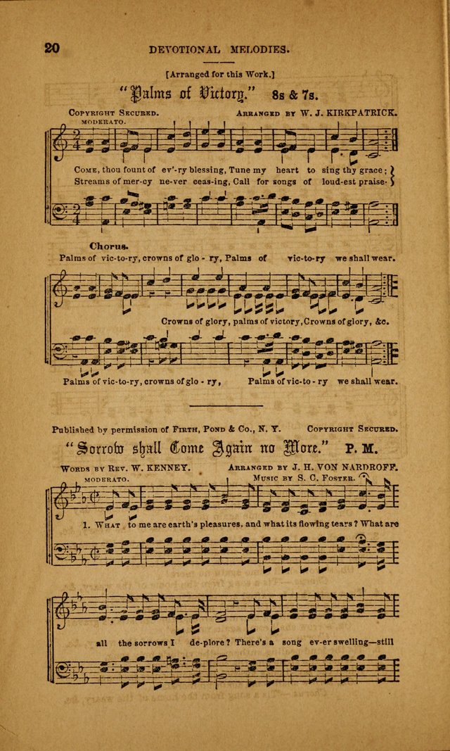 Devotional Melodies; or, a collection of original and selected tunes and hymns, designed for congregational and social worship. (3rd ed.) page 21