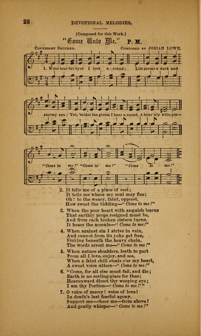 Devotional Melodies; or, a collection of original and selected tunes and hymns, designed for congregational and social worship. (3rd ed.) page 27