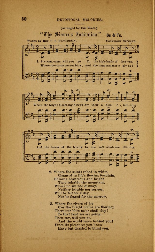 Devotional Melodies; or, a collection of original and selected tunes and hymns, designed for congregational and social worship. (3rd ed.) page 31