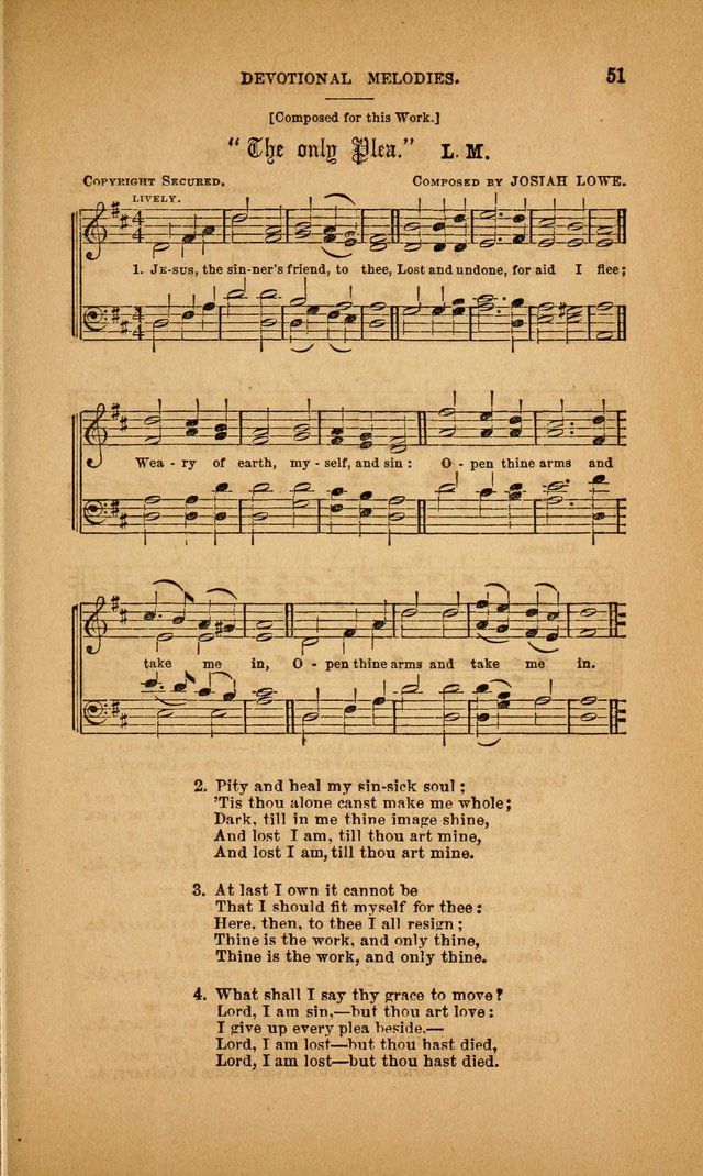 Devotional Melodies; or, a collection of original and selected tunes and hymns, designed for congregational and social worship. (3rd ed.) page 52