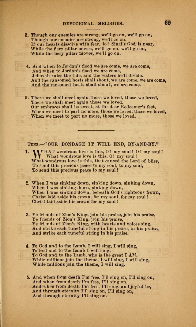 Devotional Melodies; or, a collection of original and selected tunes and hymns, designed for congregational and social worship. (3rd ed.) page 70