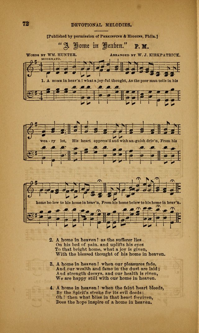 Devotional Melodies; or, a collection of original and selected tunes and hymns, designed for congregational and social worship. (3rd ed.) page 73