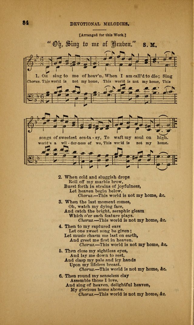 Devotional Melodies; or, a collection of original and selected tunes and hymns, designed for congregational and social worship. (3rd ed.) page 85