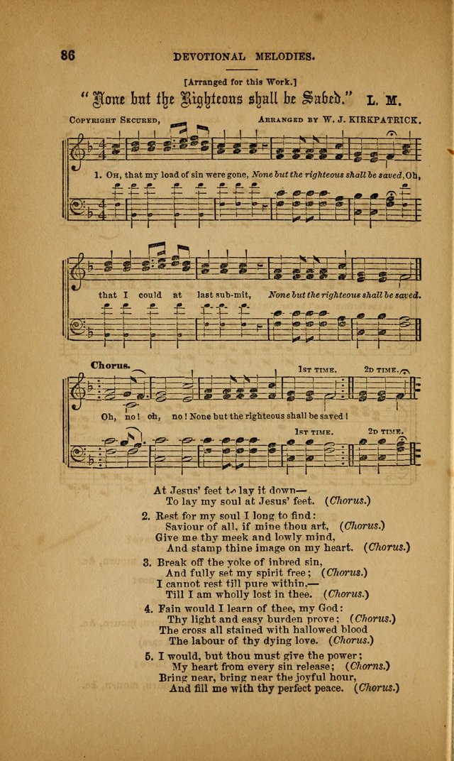 Devotional Melodies; or, a collection of original and selected tunes and hymns, designed for congregational and social worship. (3rd ed.) page 87