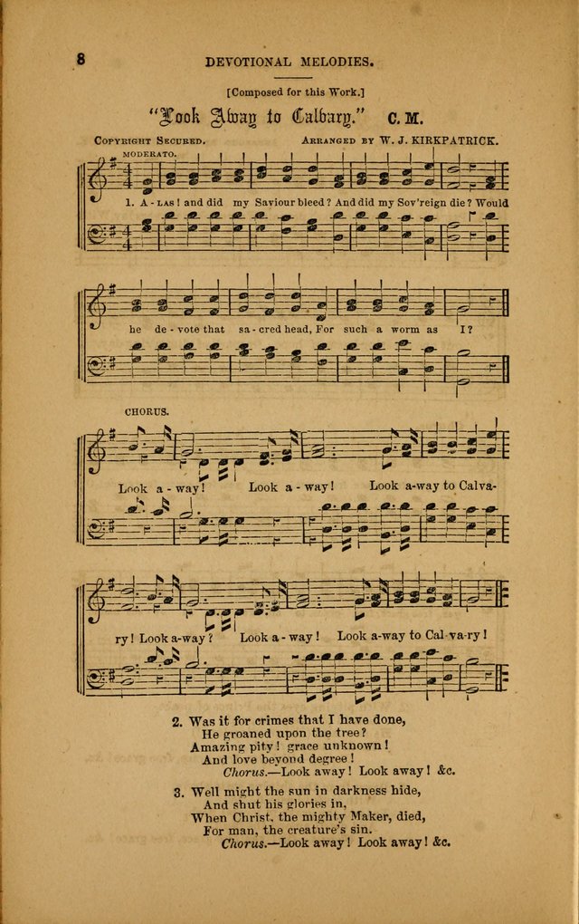 Devotional Melodies; or, a collection of original and selected tunes and hymns, designed for congregational and social worship. (3rd ed.) page 9