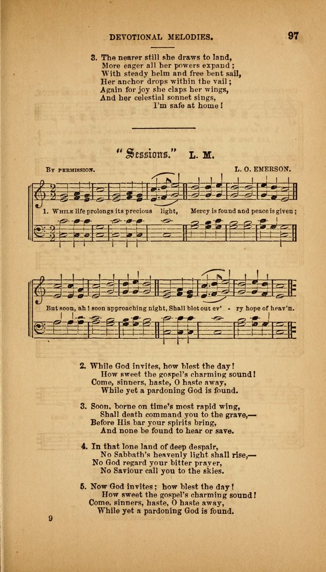 Devotional Melodies; or, a collection of original and selected tunes and hymns, designed for congregational and social worship. (3rd ed.) page 98