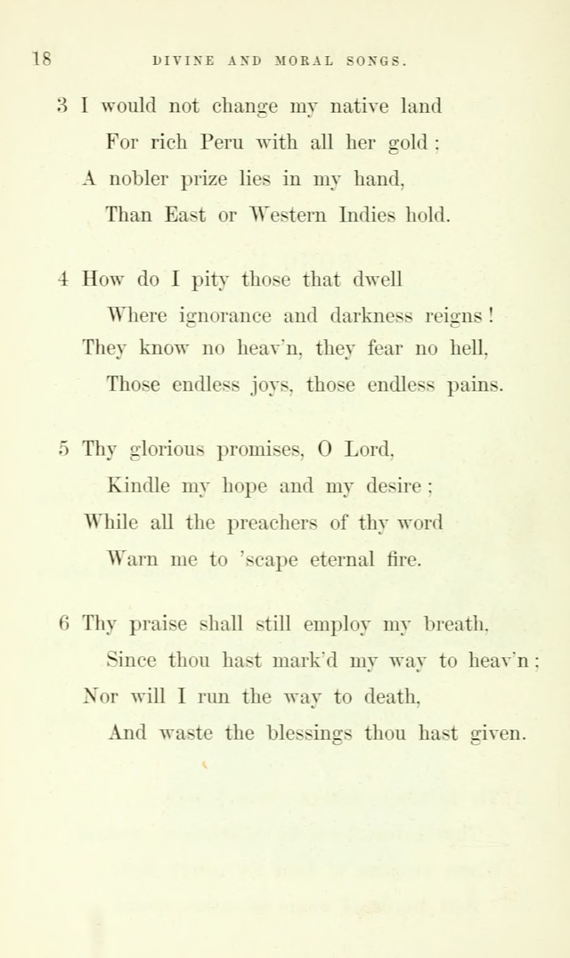 Divine and Moral Songs: attempted in easy language for the use of children with some additional composures page 20