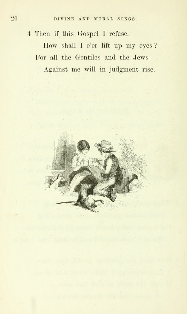 Divine and Moral Songs: attempted in easy language for the use of children with some additional composures page 22