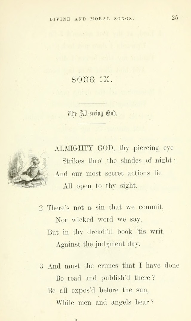 Divine and Moral Songs: attempted in easy language for the use of children with some additional composures page 27