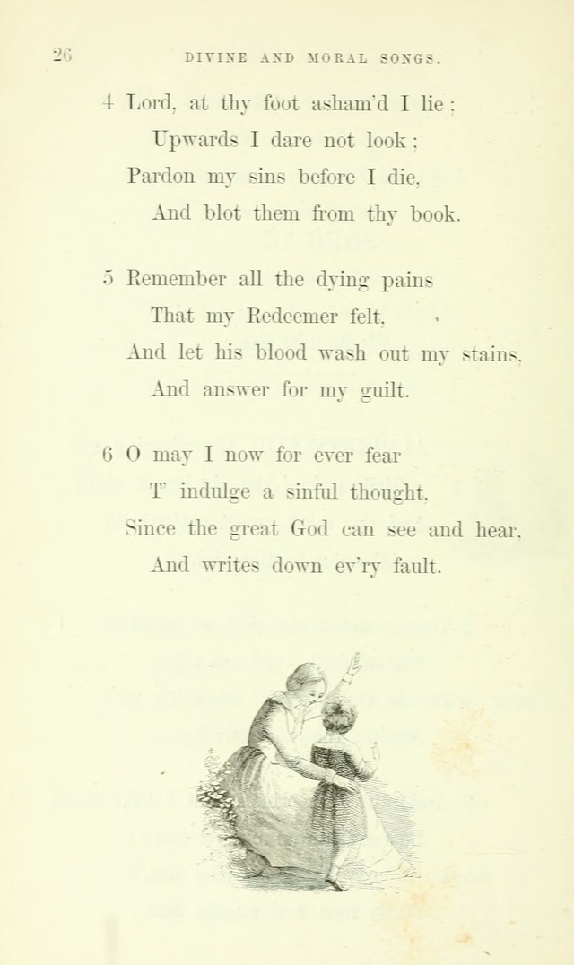 Divine and Moral Songs: attempted in easy language for the use of children with some additional composures page 28