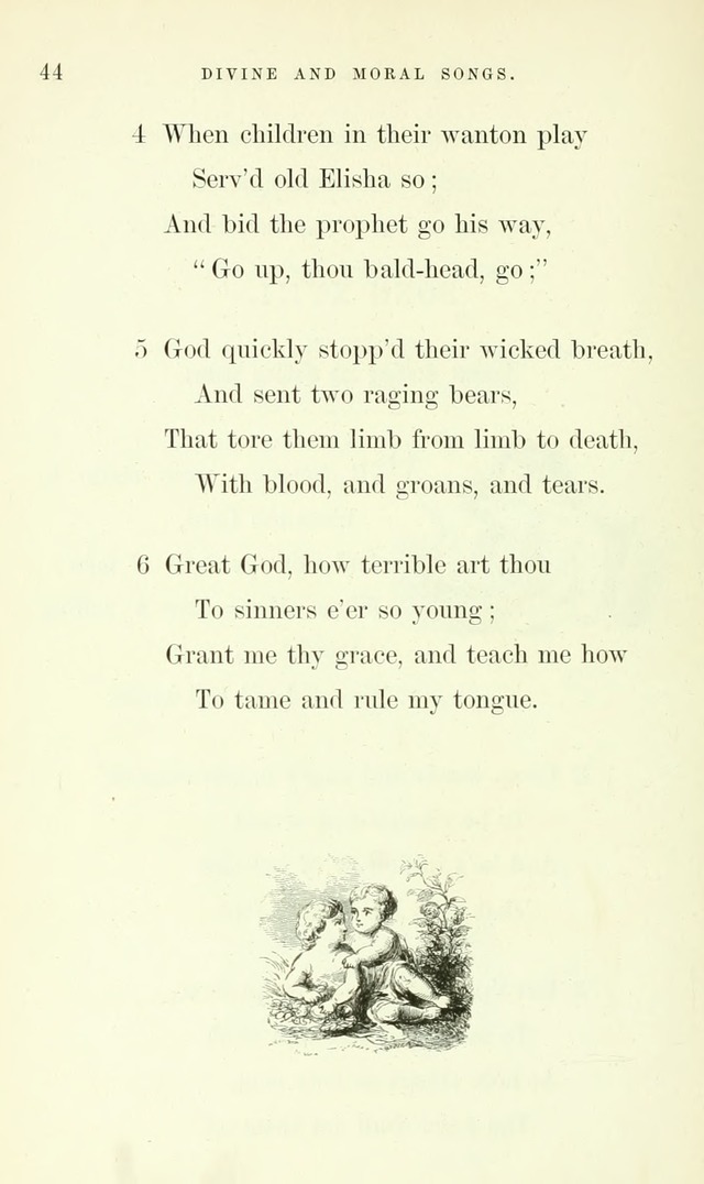 Divine and Moral Songs: attempted in easy language for the use of children with some additional composures page 46