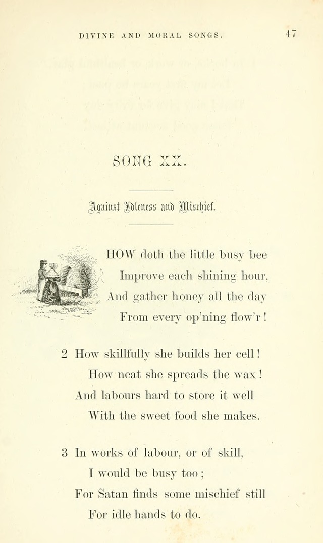 Divine and Moral Songs: attempted in easy language for the use of children with some additional composures page 49