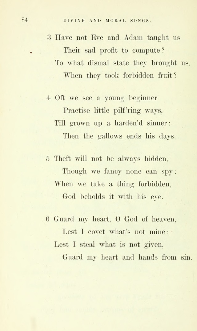 Divine and Moral Songs: attempted in easy language for the use of children with some additional composures page 88