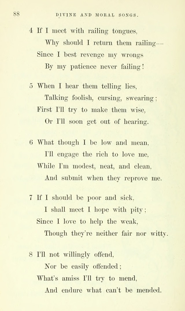 Divine and Moral Songs: attempted in easy language for the use of children with some additional composures page 92