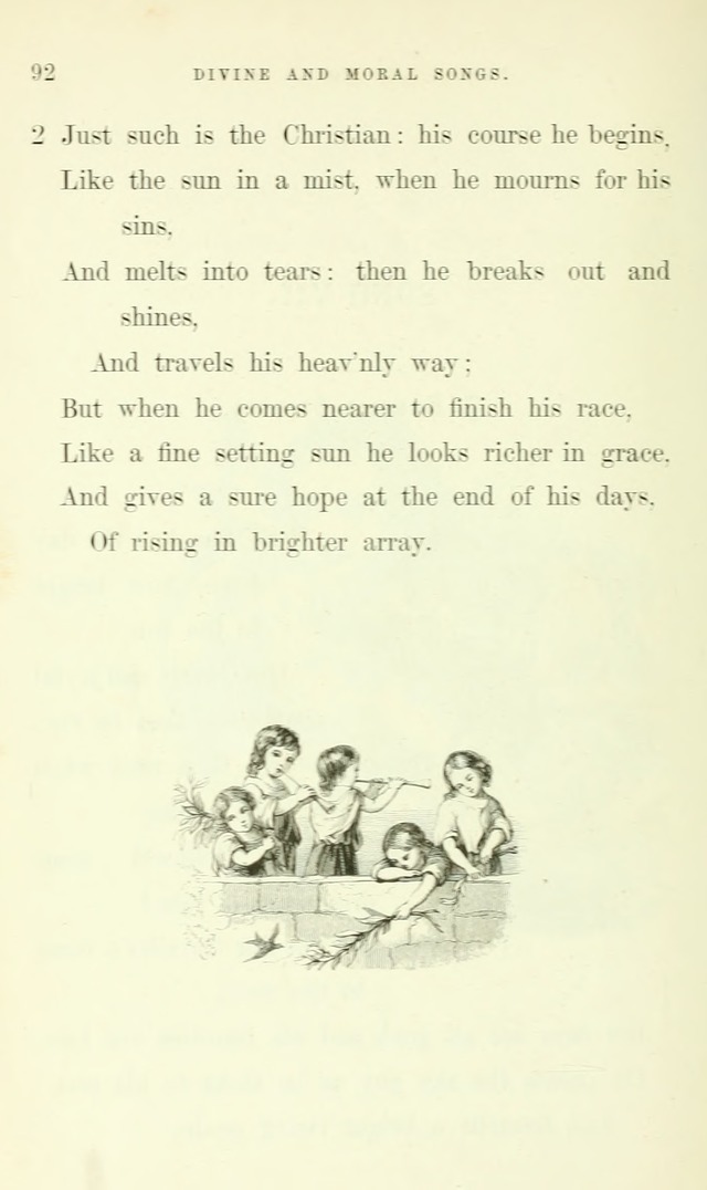 Divine and Moral Songs: attempted in easy language for the use of children with some additional composures page 96