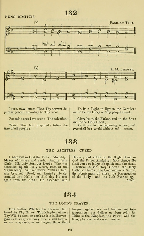 The Durham Mission Tune Book: with supplement, containting one hundred and fifty-nine hymn tunes, chants and litanies for the durham mission hymn-book (2nd ed.) page 113