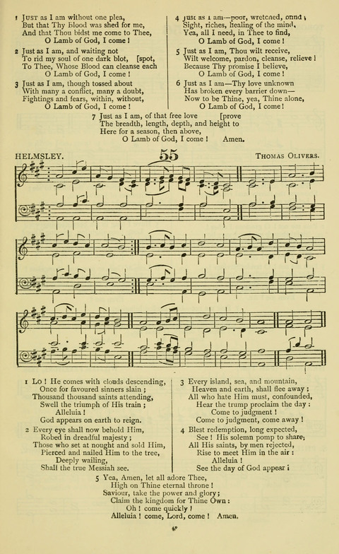 The Durham Mission Tune Book: with supplement, containting one hundred and fifty-nine hymn tunes, chants and litanies for the durham mission hymn-book (2nd ed.) page 43