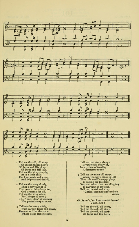 The Durham Mission Tune Book: with supplement, containting one hundred and fifty-nine hymn tunes, chants and litanies for the durham mission hymn-book (2nd ed.) page 79