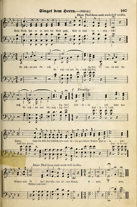 Die Palme No. 3: für Kirchen-Chöre, Sänger, u.s.w. page 107