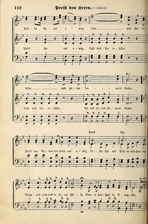 Die Palme No. 3: für Kirchen-Chöre, Sänger, u.s.w. page 112