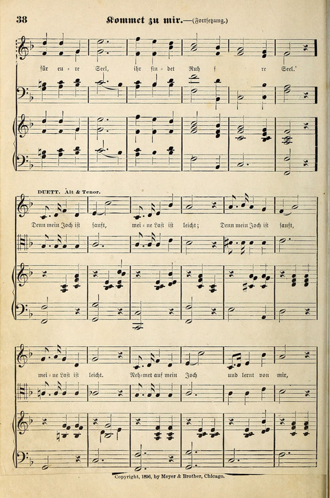 Die Palme No. 3: für Kirchen-Chöre, Sänger, u.s.w. page 38