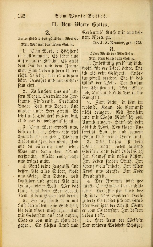 Die Psalmen Davids: nebst einer Sammlung Geistlicher lieder für Oeffentlichen und Privat-Gottesdienst page 122