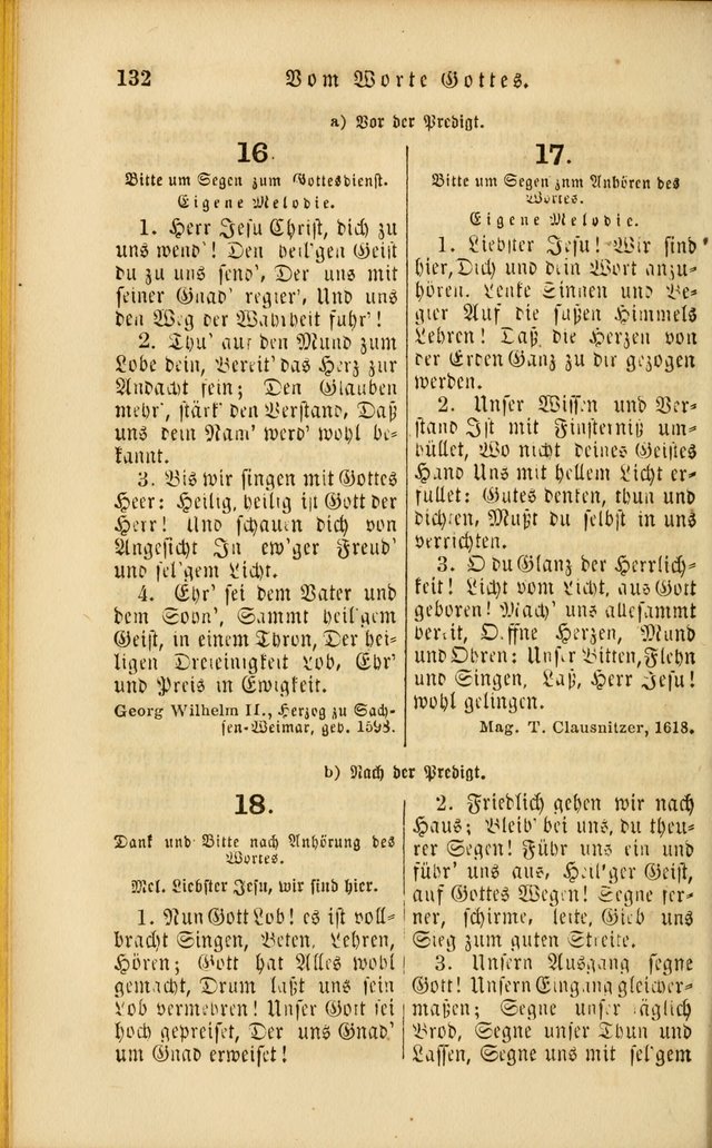 Die Psalmen Davids: nebst einer Sammlung Geistlicher lieder für Oeffentlichen und Privat-Gottesdienst page 132