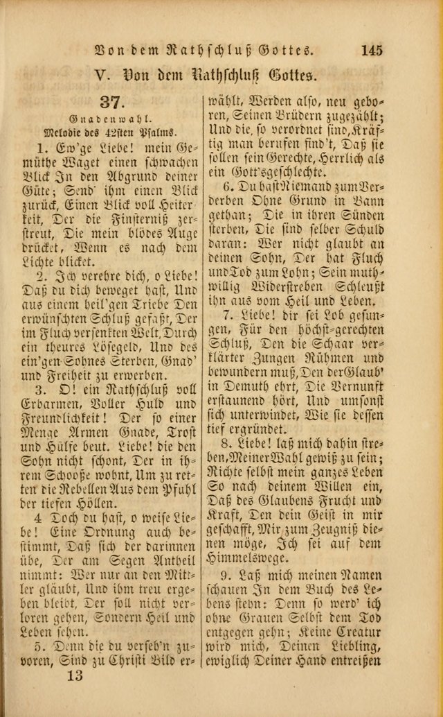 Die Psalmen Davids: nebst einer Sammlung Geistlicher lieder für Oeffentlichen und Privat-Gottesdienst page 145