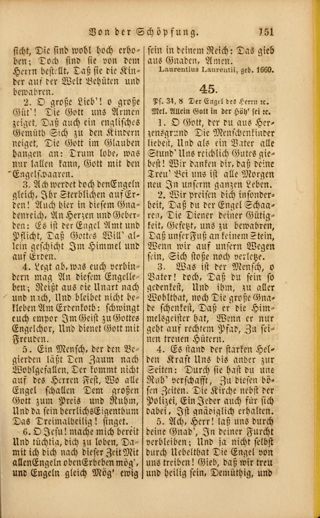 Die Psalmen Davids: nebst einer Sammlung Geistlicher lieder für Oeffentlichen und Privat-Gottesdienst page 151